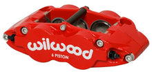 Load image into Gallery viewer, Wilwood Caliper Forged Narrow Superlite R/H FNSL6R-DS Dust Seal 1.62/1.12 1.10in Rotor Width - Red