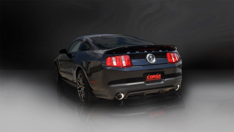 Corsa 2011-2012 Ford Mustang Shelby GT500 5.4L V8 Polished Sport Axle-Back Exhaust