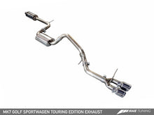 Load image into Gallery viewer, AWE Tuning VW MK7 Golf SportWagen Touring Edition Exhaust w/Diamond Black Tips (90mm)