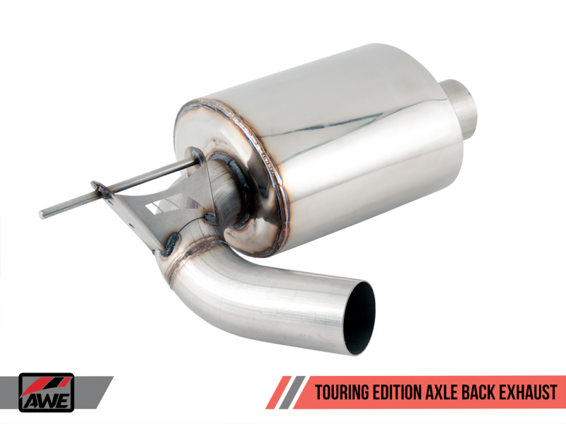 AWE Tuning BMW F3X 340i Touring Edition Axle-Back Exhaust - Chrome Silver Tips (90mm)