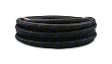 Load image into Gallery viewer, Vibrant -12 AN Two-Tone Black/Blue Nylon Braided Flex Hose (5 foot roll)