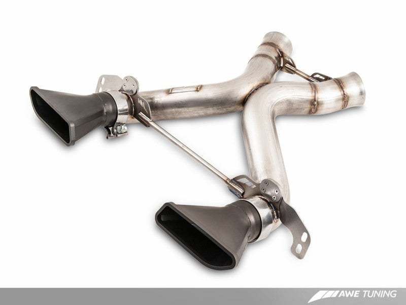 AWE Tuning McLaren 650S Performance Exhaust - Black Tips