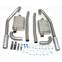 Load image into Gallery viewer, JBA 65-70 Ford Mustang 260-428 409SS Dual Turn Down Under Rear Valance Header Back Exhaust