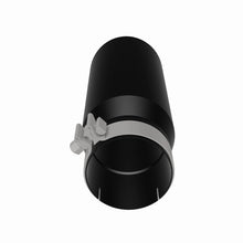 Load image into Gallery viewer, MagnaFlow Tip Stainless Black Coated Single Double Round Single Outlet 5in Dia 4in Inlet 13in L