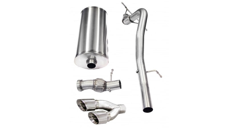 Corsa 2011-2014 Cadillac Escalade 6.2L V8 Polished Sport Cat-Back Exhaust