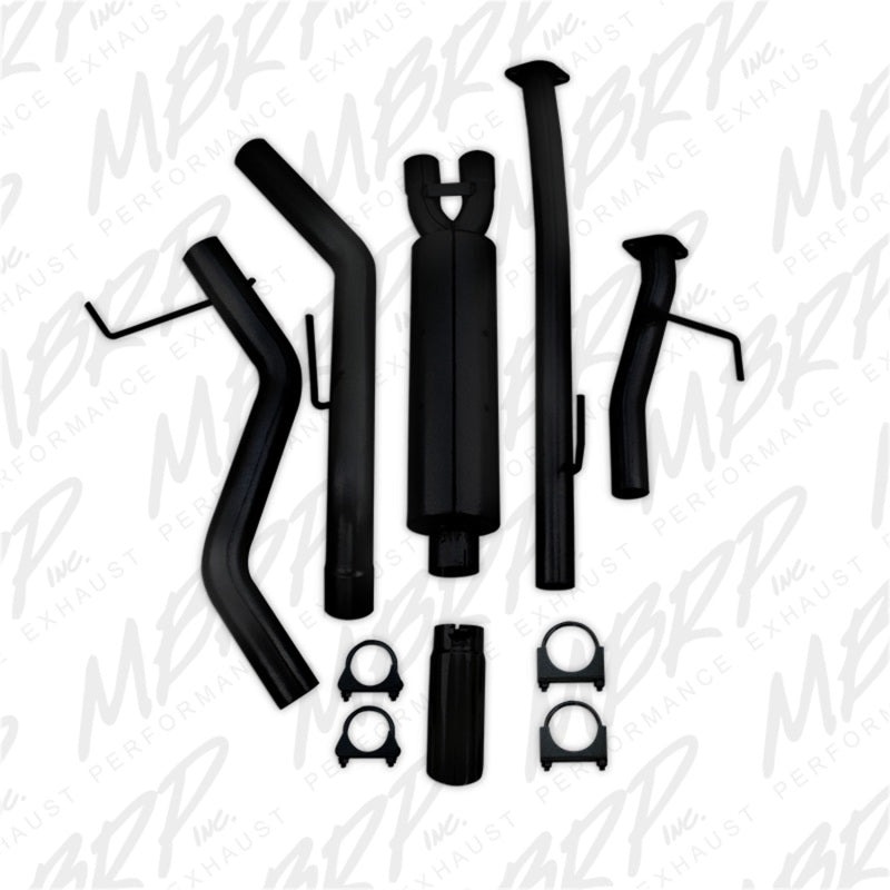 MBRP 2009-2014 Toyota Tundra 5.7L EC-Std. & SB/CC-SB 3in Cat-Back Single Side AL - Black