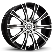 Load image into Gallery viewer, Konig Crown 17x7.5 5x100/114.3 ET45 Black Machine Face