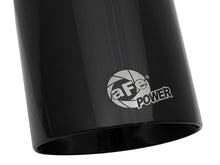 Load image into Gallery viewer, aFe MACH Force-Xp Univ 304 SS Double-Wall Clamp-On Exhaust Tip - Black - 3in Inlet - 4.5in Outlet