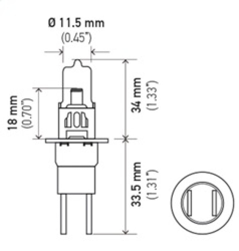 Hella Bulb H3C 12V 55W Xen Pure Ylw Xy (2)