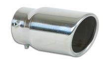 Load image into Gallery viewer, Vibrant 3in Round SS Bolt-On Exhaust Tip (Single Wall Angle Cut Rolled Edge)