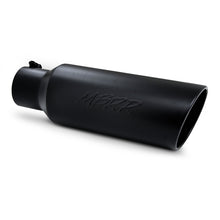 Load image into Gallery viewer, MBRP Universal Tip 6in OD Rolled End 4in Inlet 18in L Black Coated Exhaust Tip