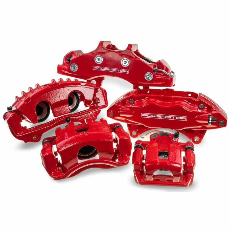 Power Stop 78-85 Avanti II Front Red Calipers w/o Brackets - Pair