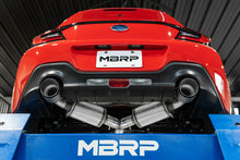 Load image into Gallery viewer, MBRP 13-16 Subaru BRZ 2.0L/ 2.4L 3in Dual Split Rear Cat Back w/Burnt End Tips- T304