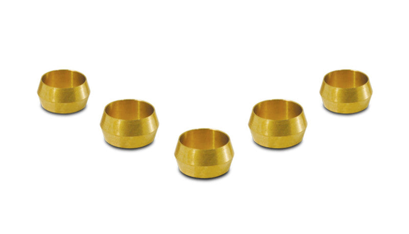 Vibrant 5/8in Brass Olive Hardline Tubing Inserts (2 Pack)