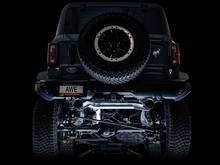 Load image into Gallery viewer, AWE Tuning 2021+ Ford Bronco 0FG Dual Rear Exit Exhaust w/Diamond Black Tips &amp; Bash Guard