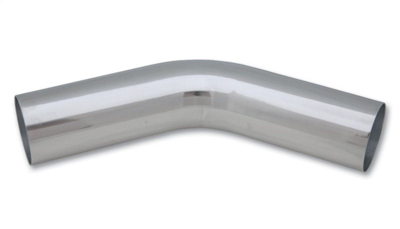 Vibrant 2in O.D. Universal Aluminum Tubing (45 degree bend) - Polished