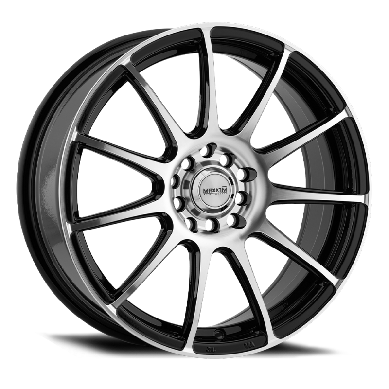 Maxxim Champ 17x7 10x100/114.3 ET40 Machined Face / Gloss Black