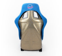 Load image into Gallery viewer, NRG FRP Bucket Seat ULTRA Edition - Large (Blue Alcantara/Gold Glitter Back)