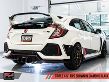 Load image into Gallery viewer, AWE Tuning 2017+ Honda Civic Type R Touring Edition Exhaust w/Front &amp; Mid Pipe - Diamond Blk Tips