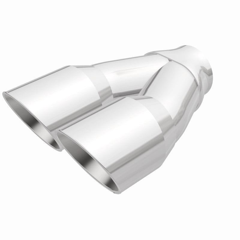 MagnaFlow Double Wall 3in Dual Round Polished Tip 2.25in Inlet