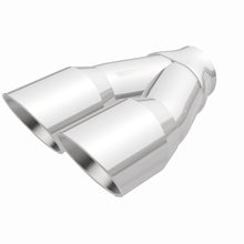 Load image into Gallery viewer, MagnaFlow Double Wall 3in Dual Round Polished Tip 2.25in Inlet