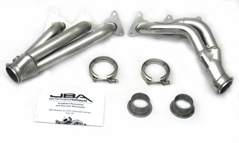 JBA 10-11 Camaro 3.6L V6 1-5/8in Primary Silver Ctd Cat4Ward Header