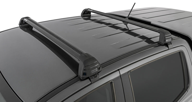 Rhino-Rack 11-20 Ford Ranger PX 4 Door Double Cab Vortex ROC25 Flush 2 Bar Roof Rack - Black