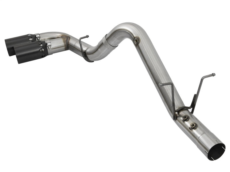 aFe Victory Series 4in 409-SS DPF-Back Exhaust w/ Dual Black Tips 2017 GM Duramax V8-6.6L(td) L5P