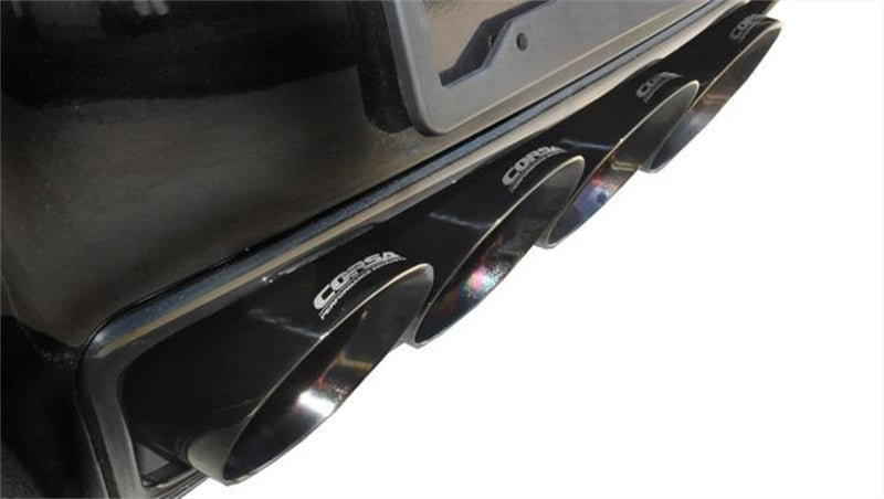 Corsa 17-19 Chevy Corvette Z06 2.75in Axle Back Exhaust Black Dual Rear Exit Quad 4.5in Tip (Sport)