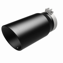 Load image into Gallery viewer, MagnaFlow Tip Stainless Black Coated Single Wall Round Single Outlet 6in Dia 5in Inlet 13in L