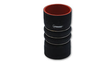 Load image into Gallery viewer, Vibrant 4 Ply Aramid Hump Hose w/3 SS Rings 5in ID x 8in Length - Black