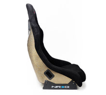 Load image into Gallery viewer, NRG FRP Bucket Seat ULTRA Edition - Medium (Black Alcantara/Gold Glitter Back)