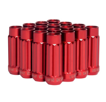 Load image into Gallery viewer, BLOX Racing 12-Sided P17 Tuner Lug Nuts 12x1.25 - Red Steel - Set of 16