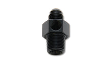 Load image into Gallery viewer, Vibrant -8AN Male to 3/8in NPT Male Union Adapter Fitting w/ 1/8in NPT Port