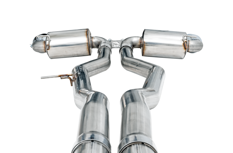 AWE 2020 Toyota Supra A90 Non-Resonated Touring Edition Exhaust - 5in Chrome Silver Tips