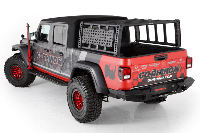 Go Rhino 19-21 Jeep Gladiator XRS Overland Xtreme Rack - Black