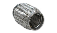 Load image into Gallery viewer, Vibrant SS Flex Coupling with Inner Braid Liner 1.75in inlet/outlet x 4in flex length