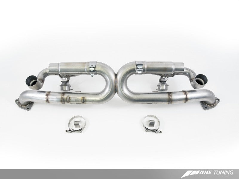 AWE Tuning Porsche 991 SwitchPath Exhaust for Non-PSE Cars Chrome Silver Tips