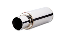 Load image into Gallery viewer, Vibrant TPV Round Muffler (23in Long) with 4in Round Tip Straight Cut - 4in inlet I.D.