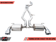 Load image into Gallery viewer, AWE 2020 Toyota Supra A90 Non-Resonated Touring Edition Exhaust - 5in Chrome Silver Tips