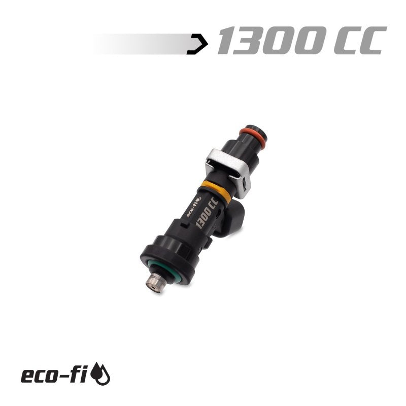 BLOX Racing Eco-Fi Street Injectors 1300cc/min w/1/2in Adapter Honda B/D/H Series (Single Injector)