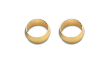 Load image into Gallery viewer, Vibrant 5/8in Brass Olive Hardline Tubing Inserts (2 Pack)