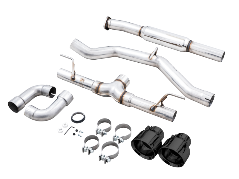 AWE Subaru BRZ / Toyota GR86 / Toyota 86 Track Edition Cat-Back Exhaust- Diamond Black Tips