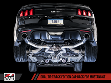 Load image into Gallery viewer, AWE Tuning S550 Mustang GT Cat-back Exhaust - Track Edition (Chrome Silver Tips)