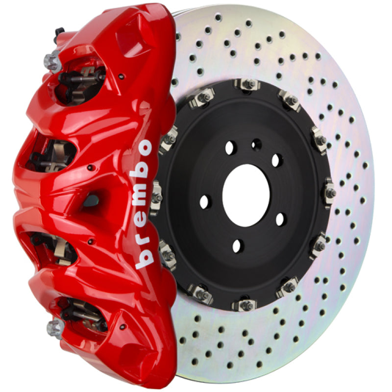 Brembo 19+ Cullinan Front GT BBK 8 Piston Cast 412x38 2pc Rotor Drilled-Red