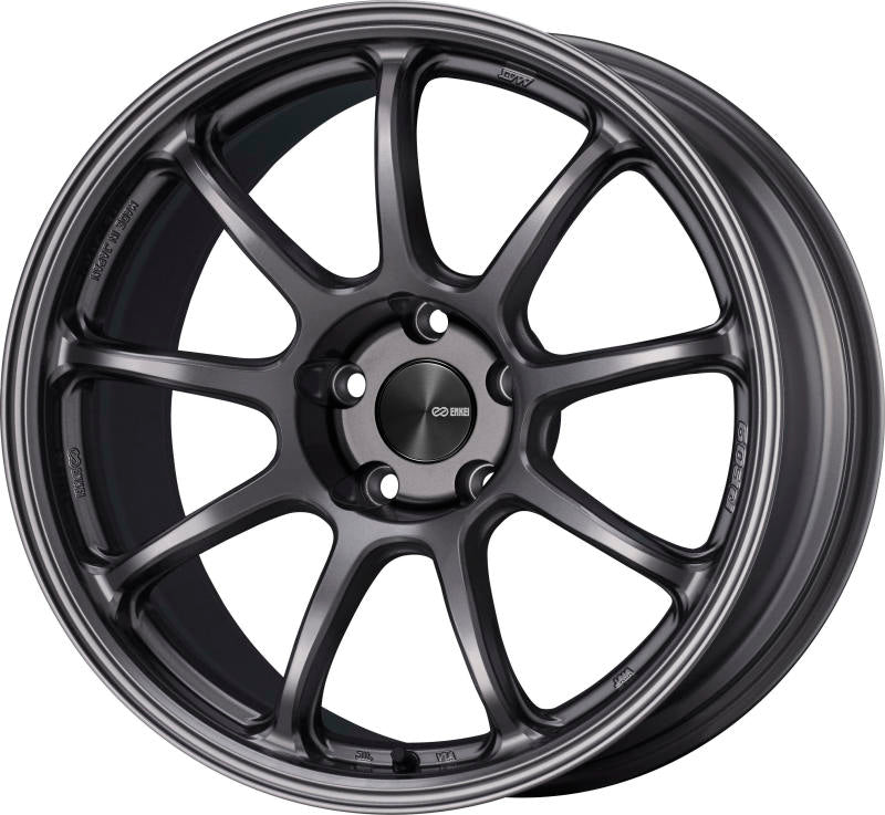 Enkei PF09 18x8 5x114.3 45mm Offset 75mm Bore Dark Silver Wheel