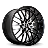 Konig Lace 16x7 10x100/114.3 ET40 Black/Machine Spoke