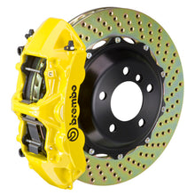 Load image into Gallery viewer, Brembo 08-09 F430 Scuderia Rear GT BBK 6 Piston Cast 380x32 2pc Rotor Drilled-Yellow