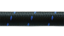 Load image into Gallery viewer, Vibrant -12 AN Two-Tone Black/Blue Nylon Braided Flex Hose (5 foot roll)
