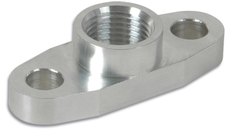 Vibrant Billet Aluminum Oil Drain Flange (T3 T3/T4 and T04) - tapped 1/2in NPT